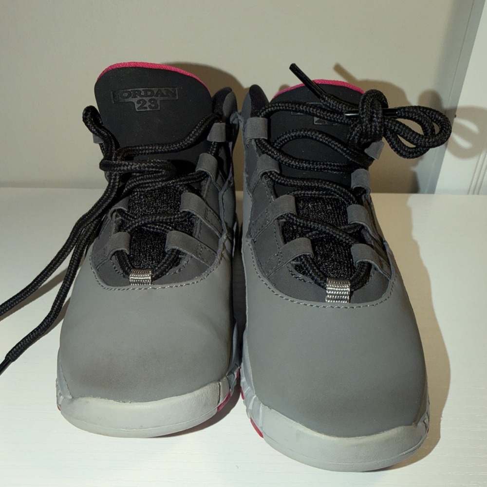 Nike Air Jordan 10 Retro Dark Smoke Grey Rush Pink Black Shoes Size 10C